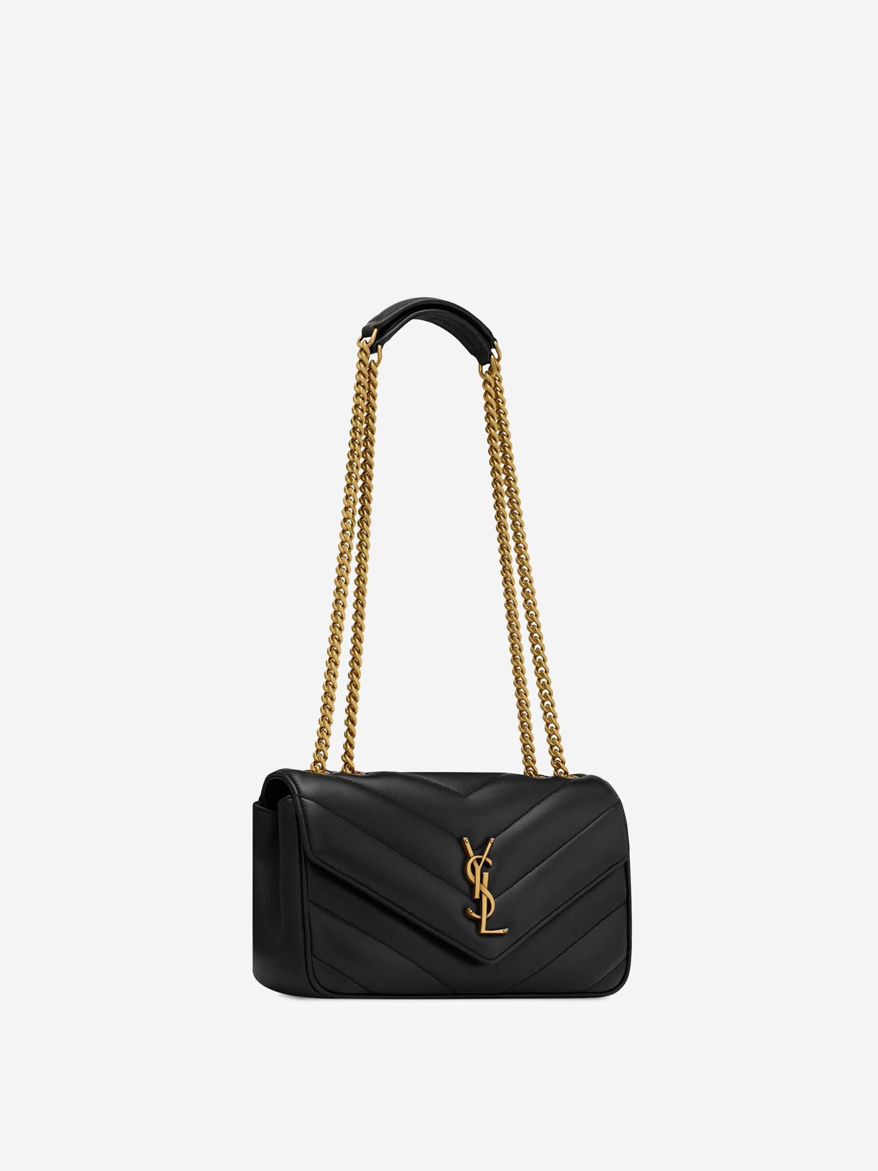 YSL This Saint Laurent Loulou Small Bag (Gold Chain)