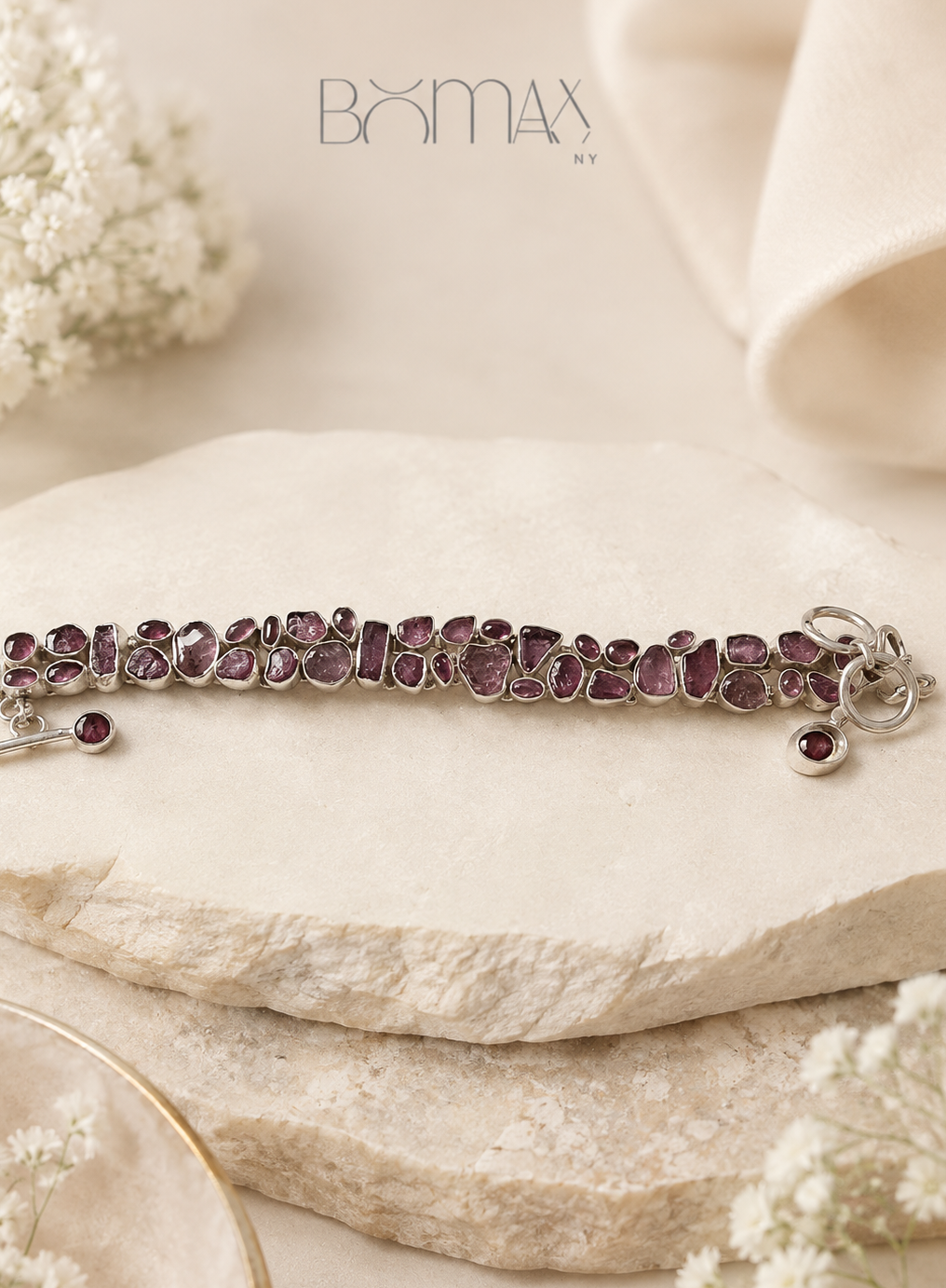 Pink Tourmaline Tennis Bracelet