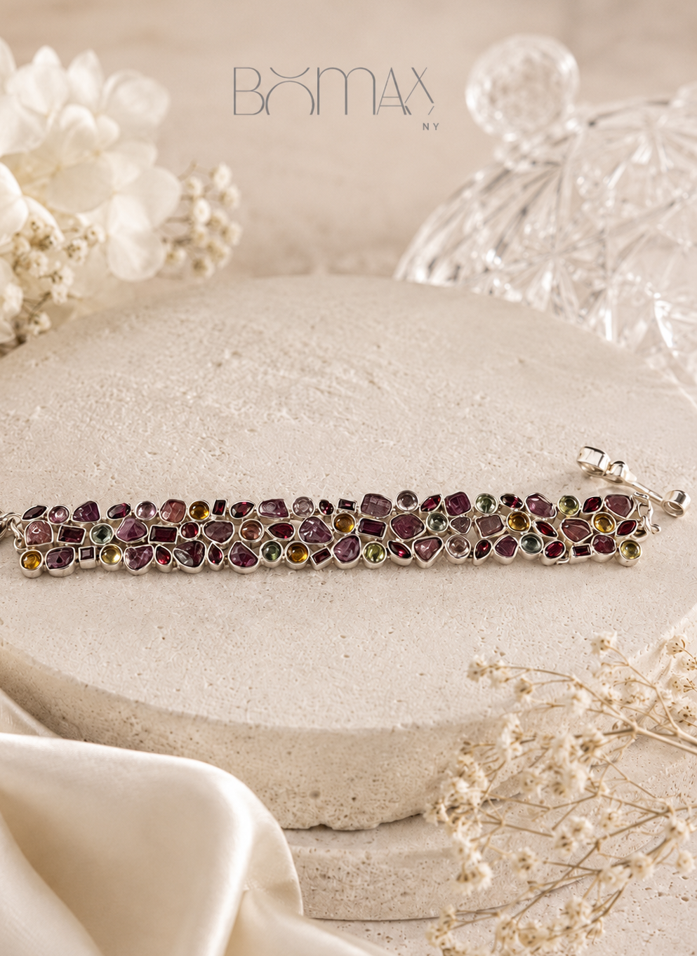 Multi-Tourmaline Link Bracelet