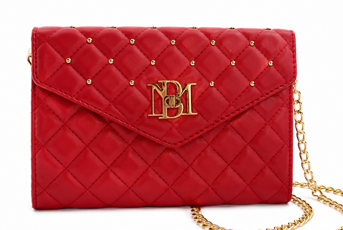 Badgley Mischka Crossbody Bag Diamond Quilt Convertible