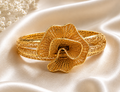 Golden Bloom Flower Bangle