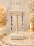 Royal Amethyst Cascade Earrings