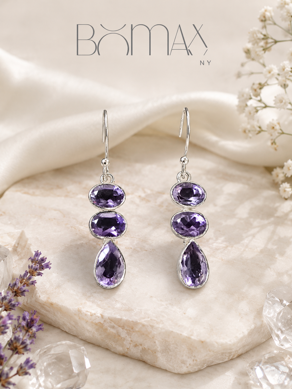 Amethyst Lavender Statement Set