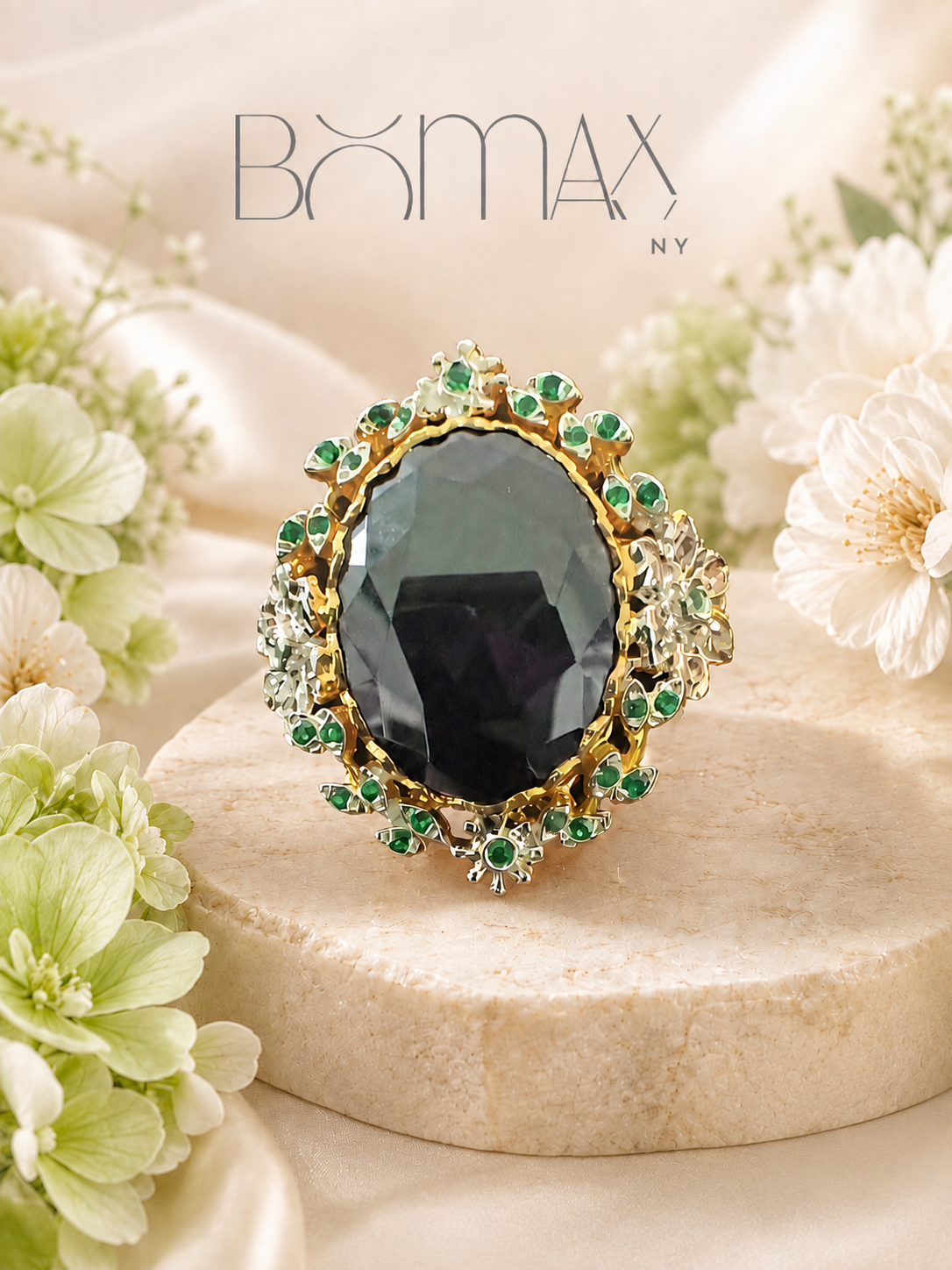 Royal Amethyst Halo Ring