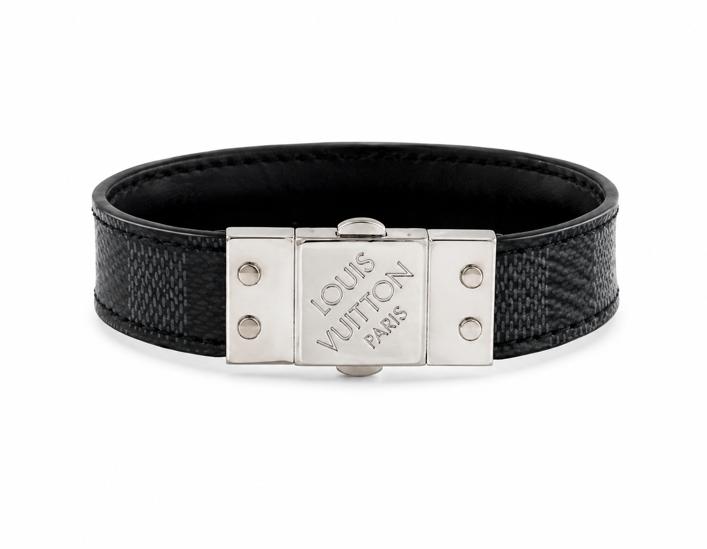 Louis Vuitton Damier Graphite Reversible Bracelet – Black (Pre-Loved)