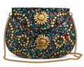 Ramla Bel Air Multicolor Mosaic Clutch Crossbody Bag