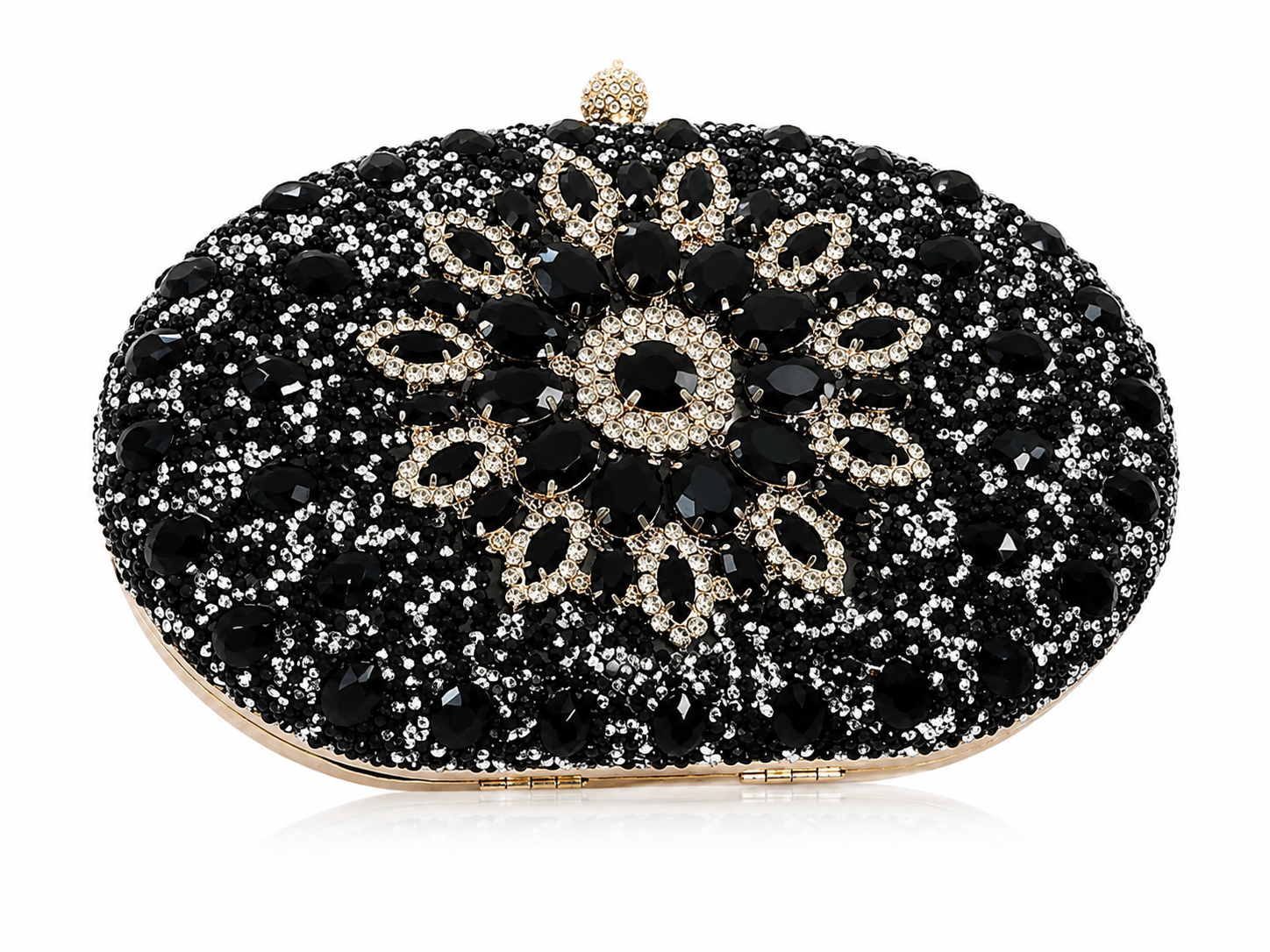 Ramla Glamorous Black Clutch
