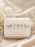 Five-Stone Princess Lab Diamond Bracelet