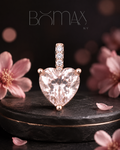Blush Heart Morganite Pendant