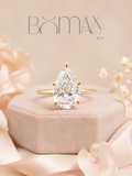 Radiant Pear Solitaire Ring