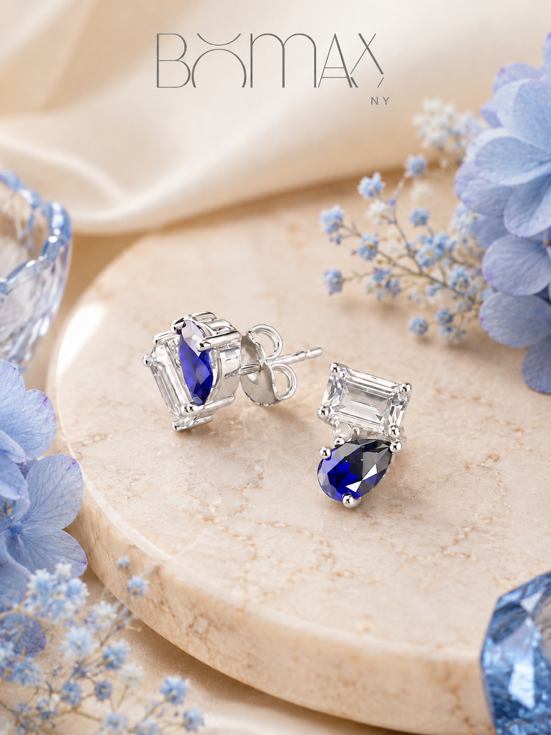 Royal Sapphire Diamond Drops