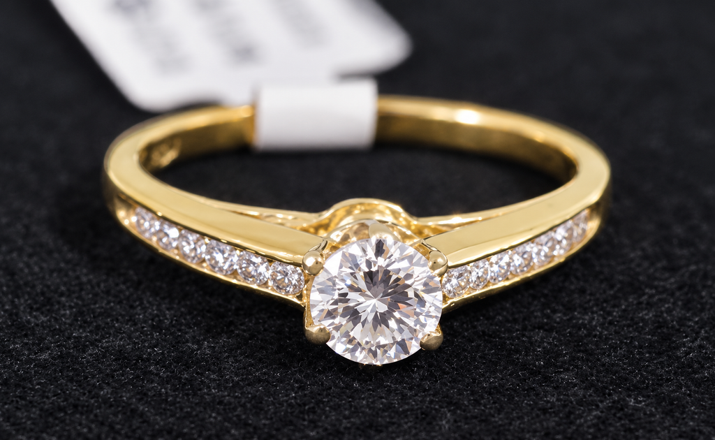 Classic 14K Diamond Solitaire Ring