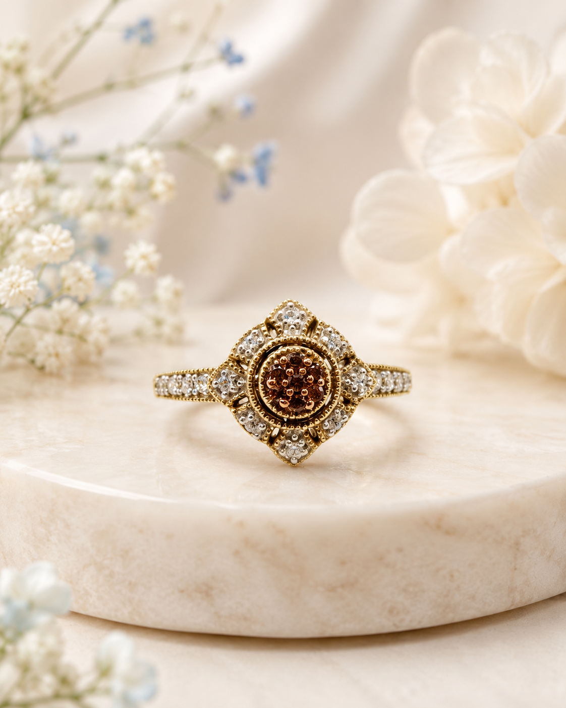 Halo Diamond Ring