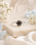 Silver Night Bloom Ring