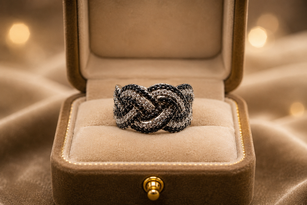 Silver Knot Statement Ring