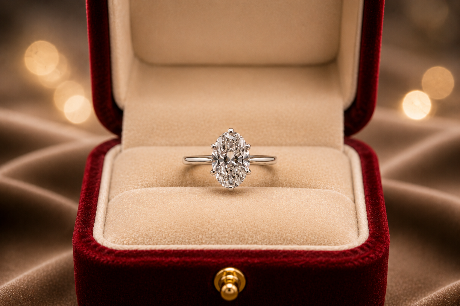 Celeste Oval Solitaire Ring