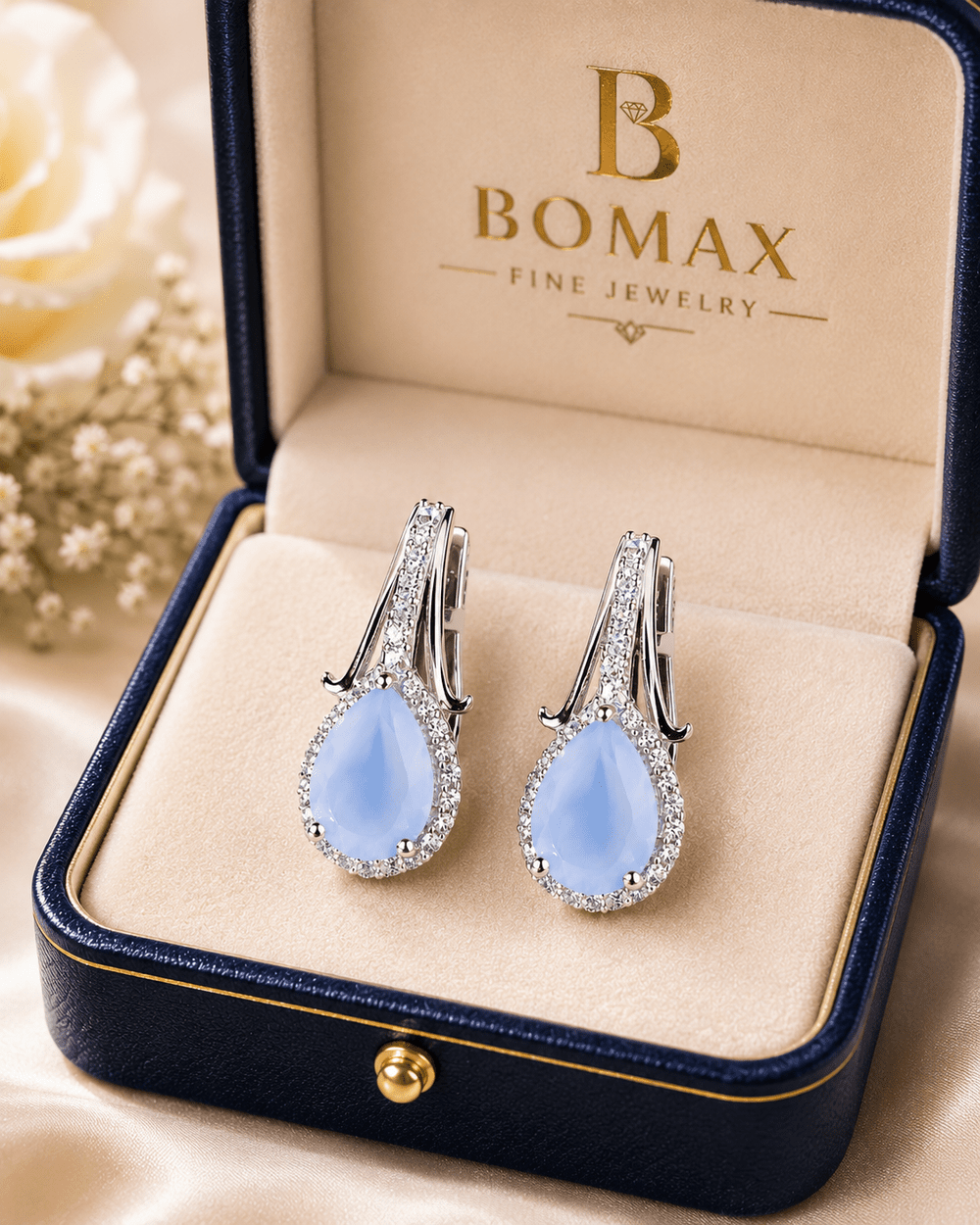 Moonstone earrings