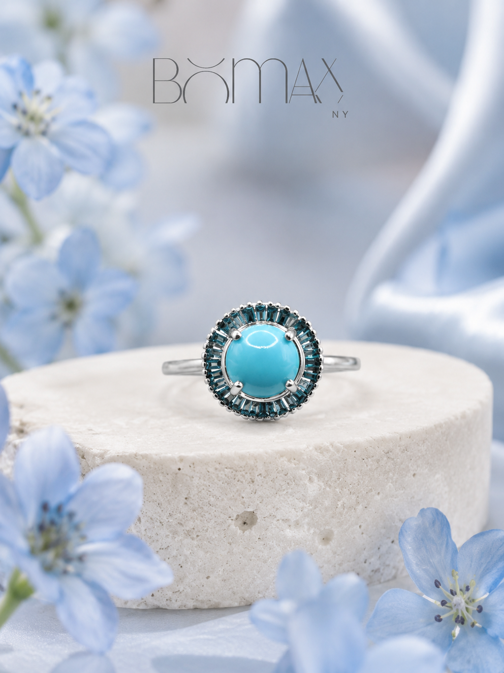 Aqua Night Turquoise Ring