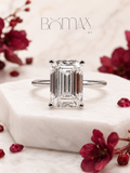 Emerald Cut Solitaire Ring