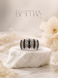 Midnight Stripe Ring