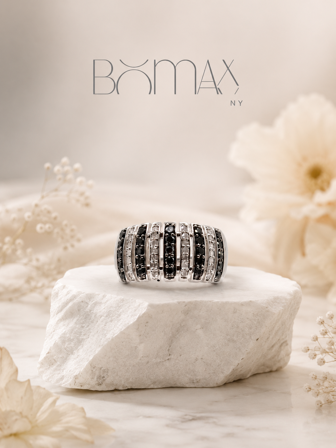Midnight Stripe Ring