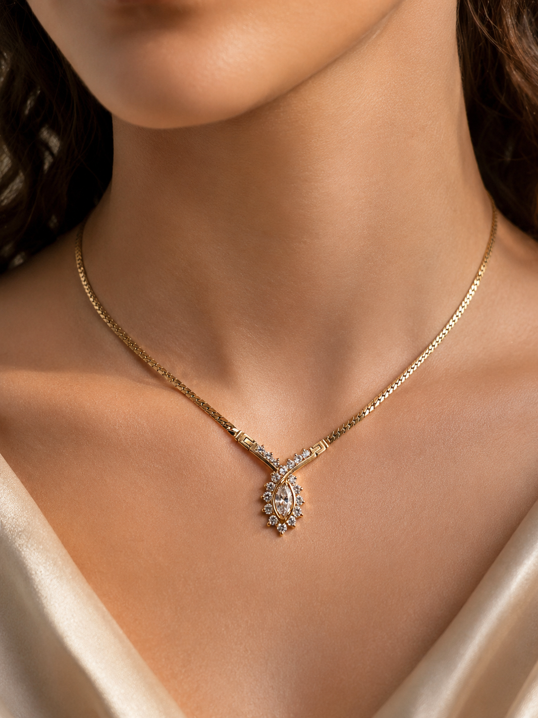 Vintage Diamond Statement Pendant