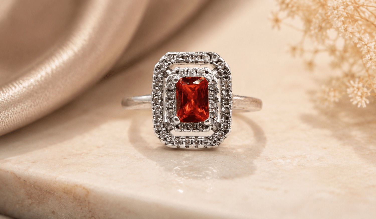 Scarlet Royale Halo Ring