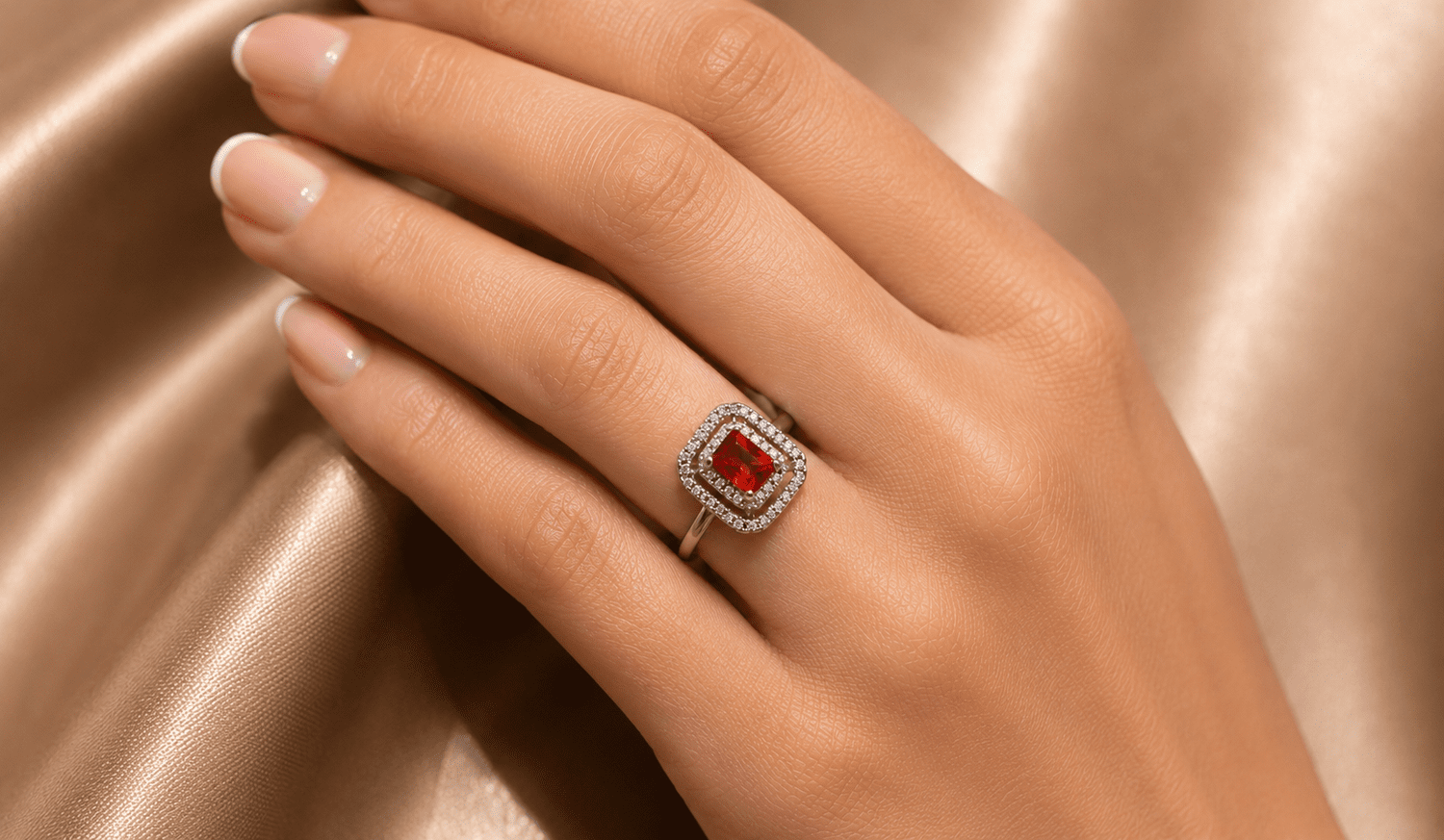 Scarlet Royale Halo Ring