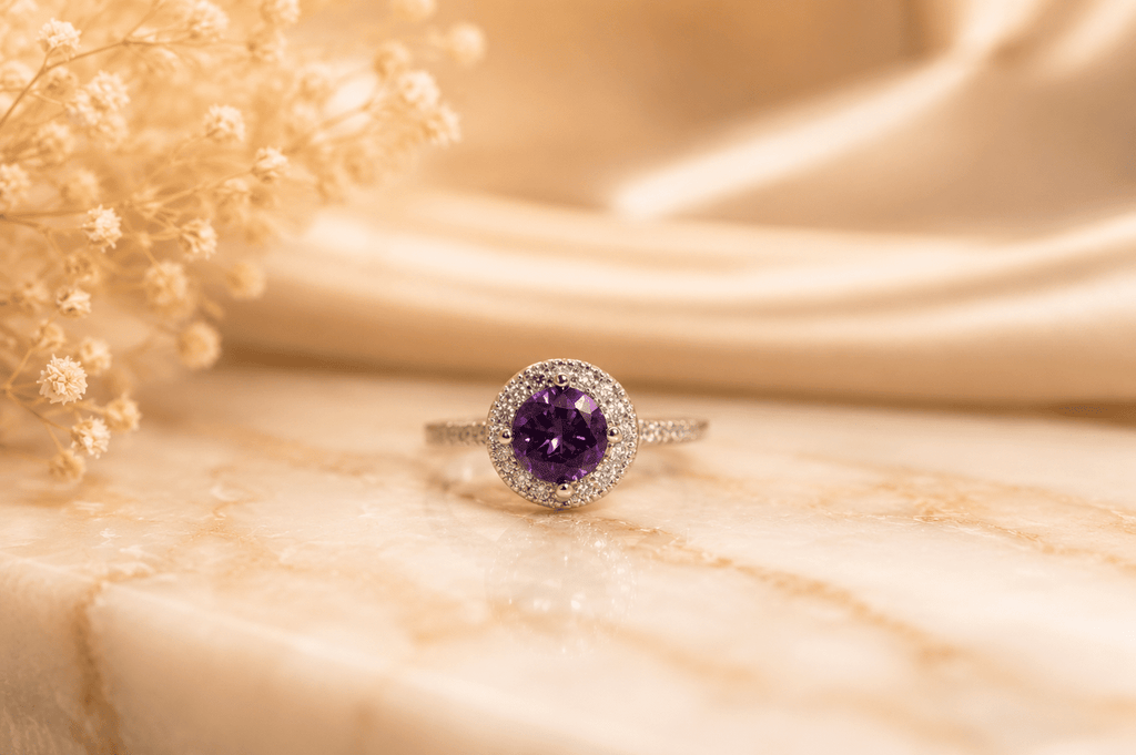 Celeste Glamour Halo Ring