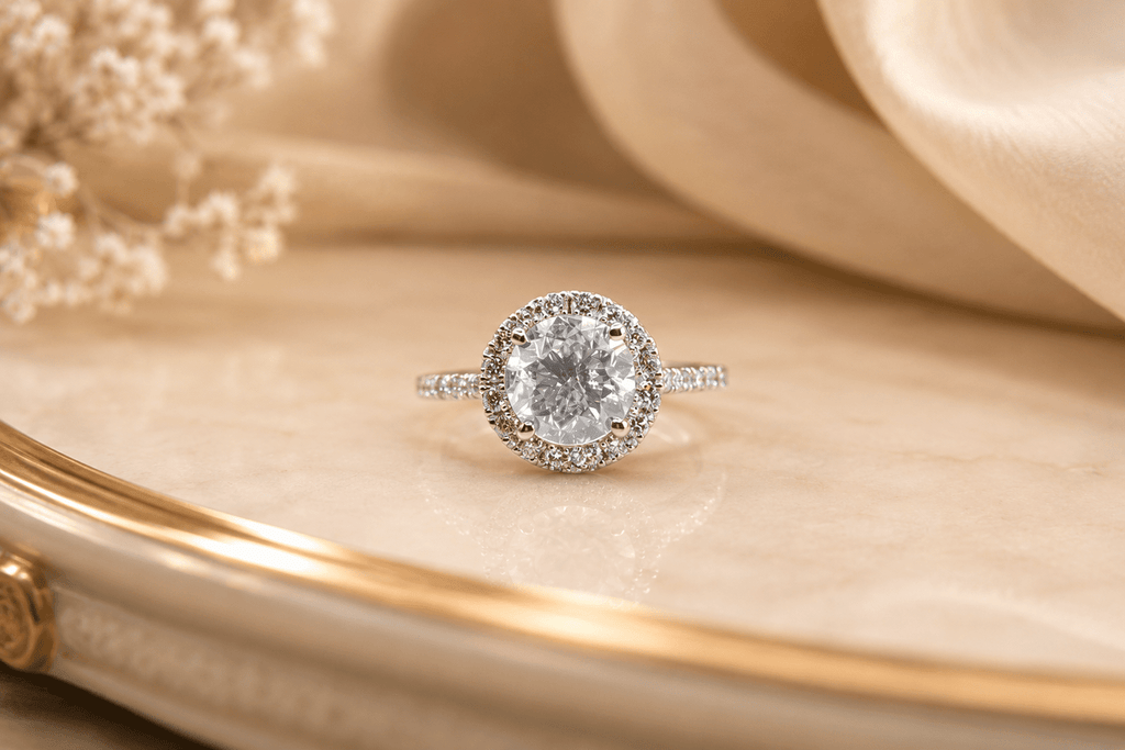 Empress Halo Diamond Ring