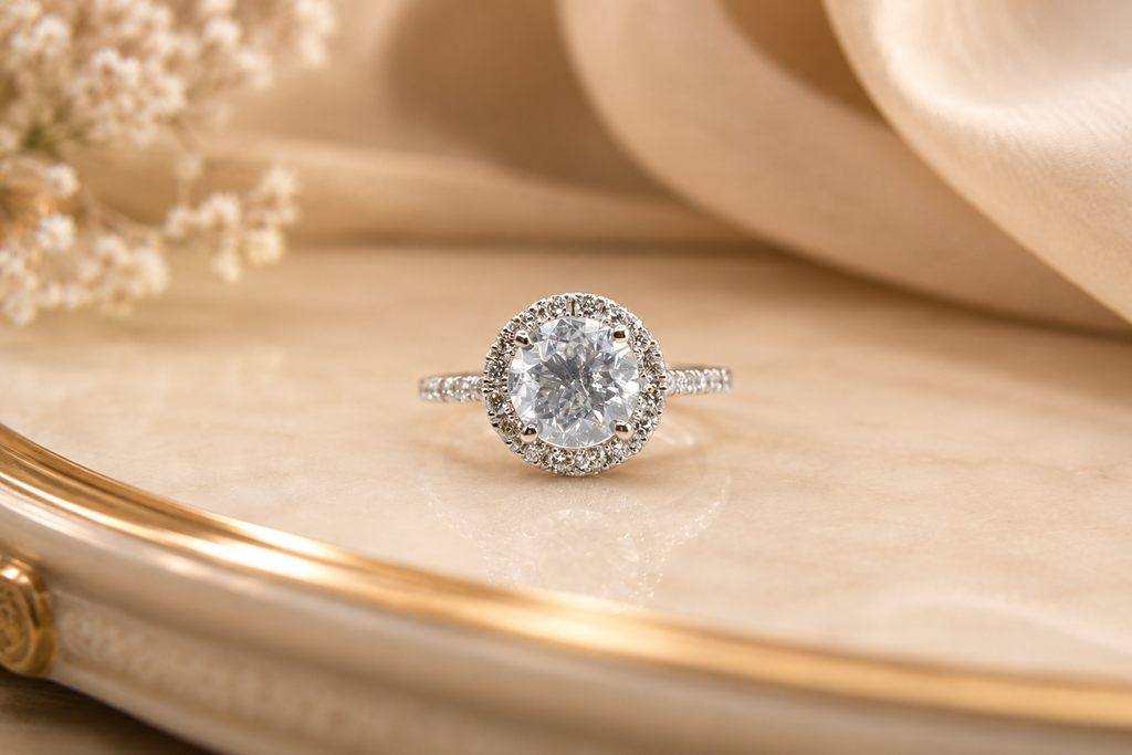 Halo Diamond Ring