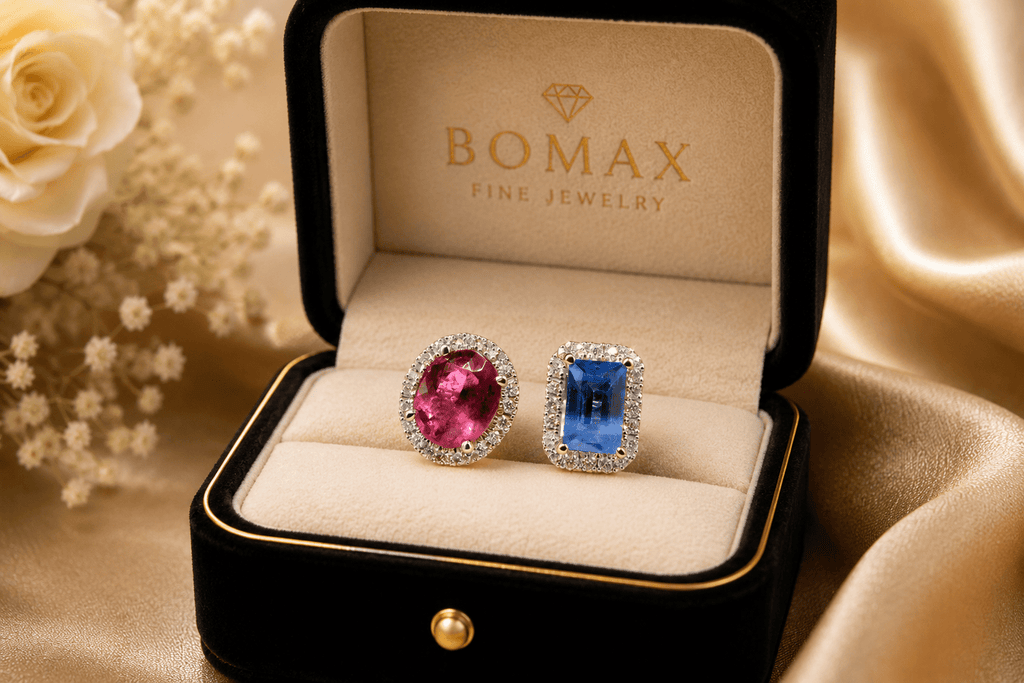 Twilight Duet Sapphire & Tourmaline Ring