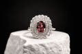 Rosé Royale Pink Tourmaline Diamond Halo Ring