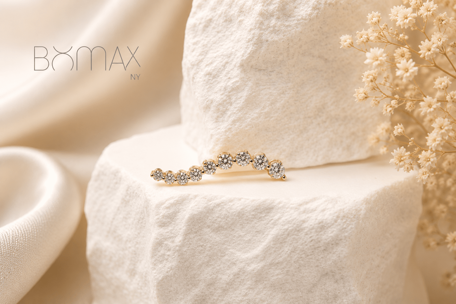 Cascade Diamond Bar Pendant