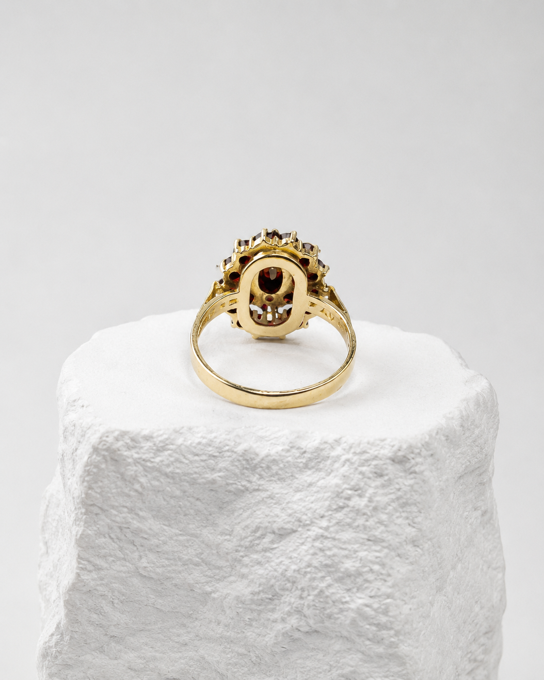 Vintage Garnet Cluster Ring