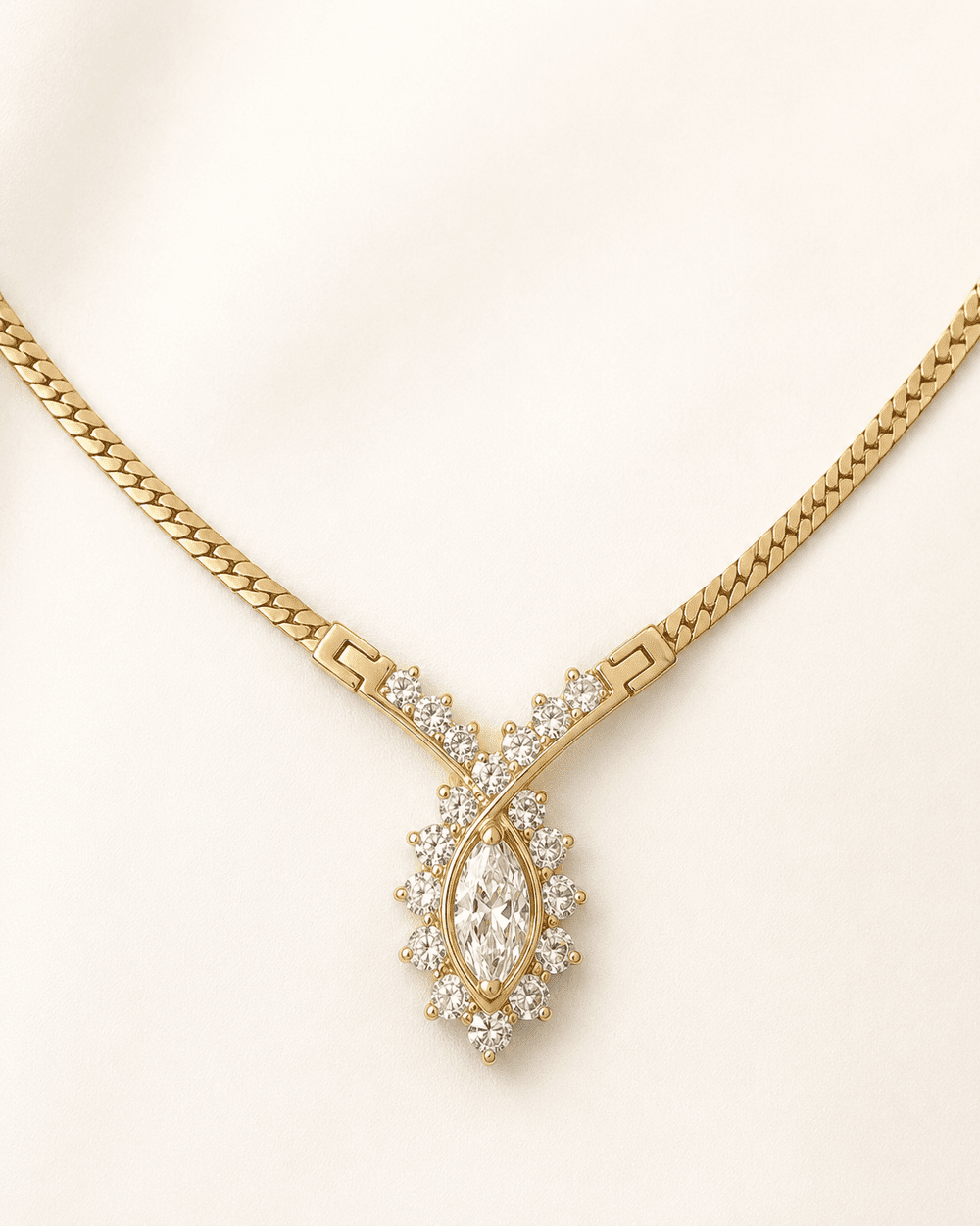 Vintage Diamond Statement Pendant