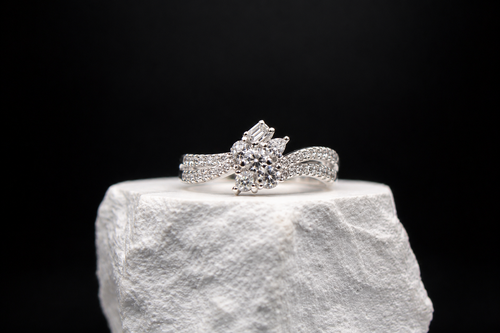 Celestial Bow Diamond Ring