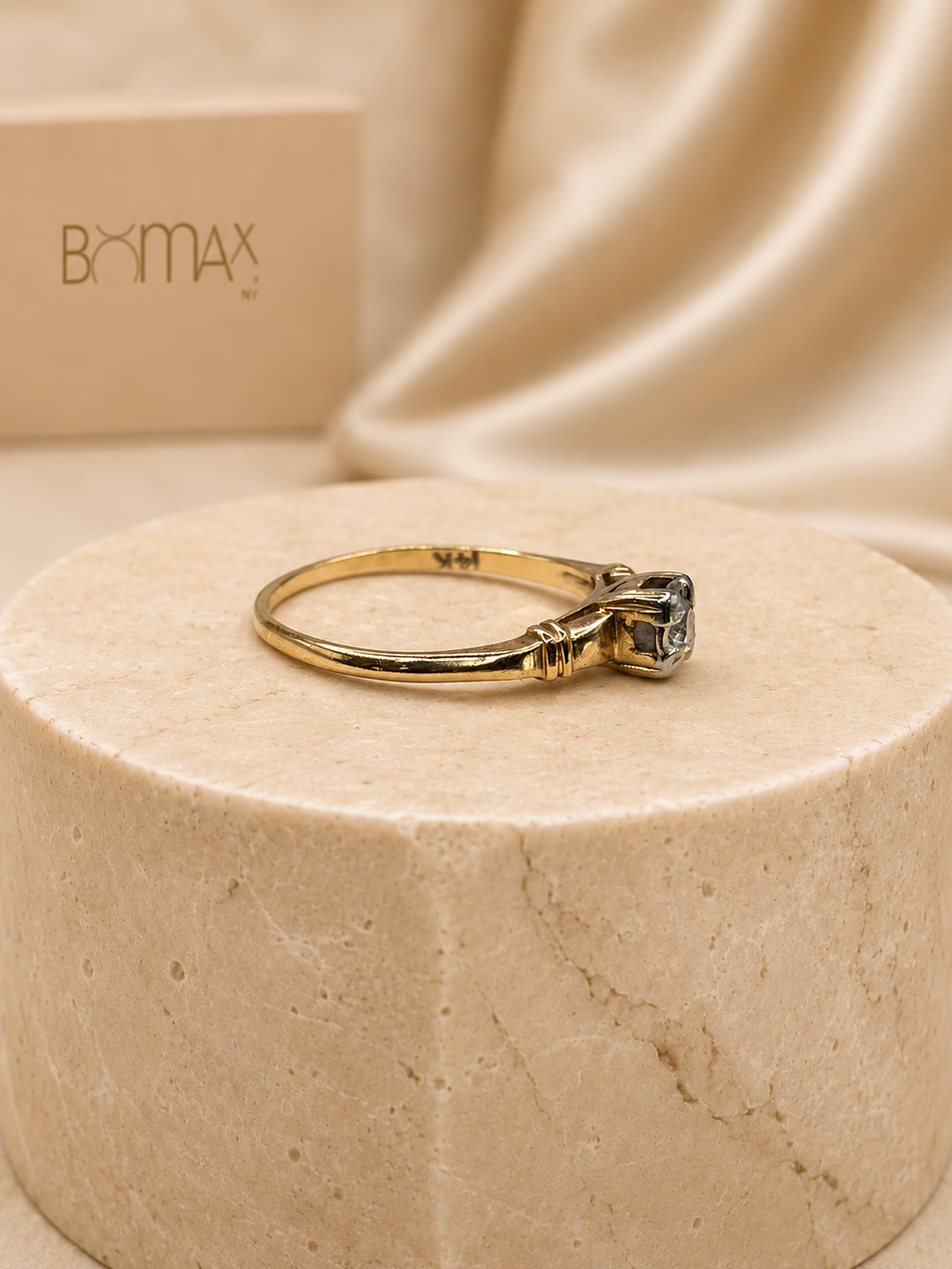 Vintage Golden Dot Ring