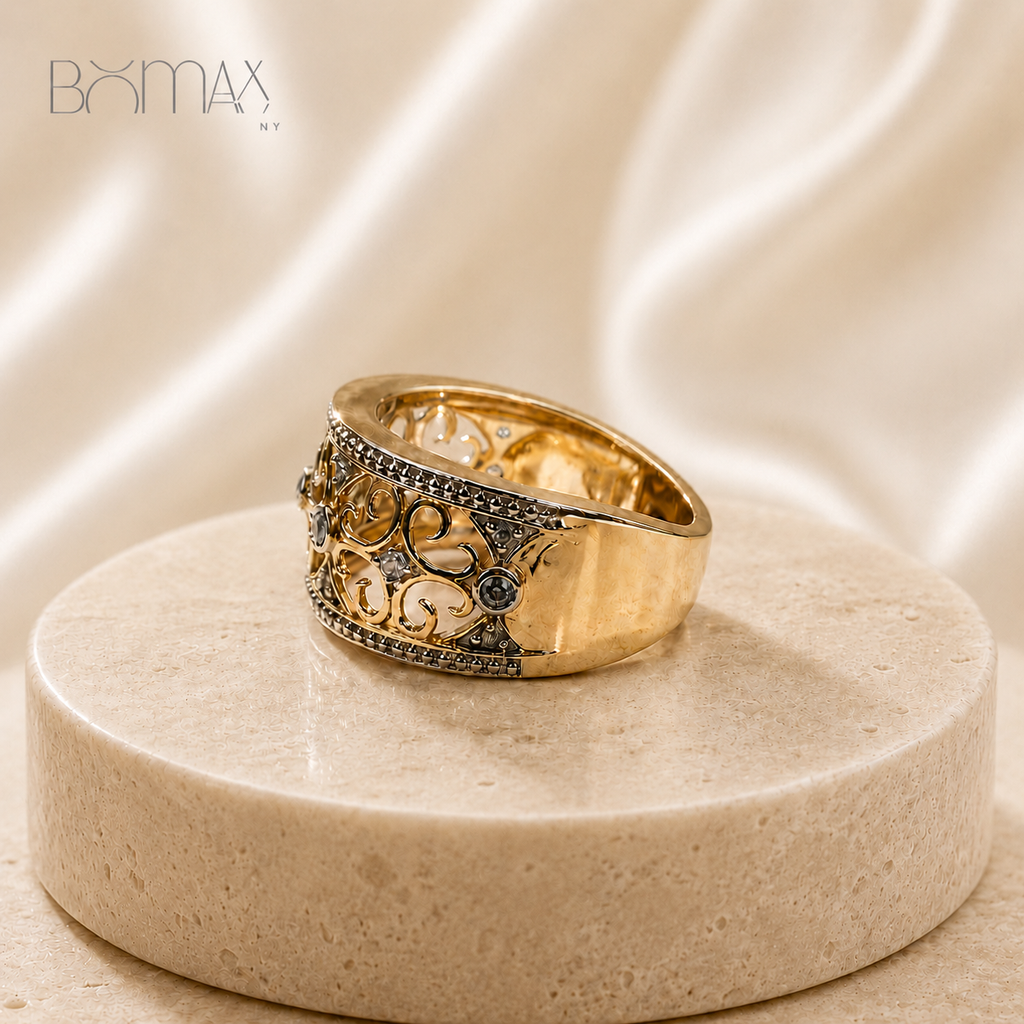 Whispering Vines Filigree Ring