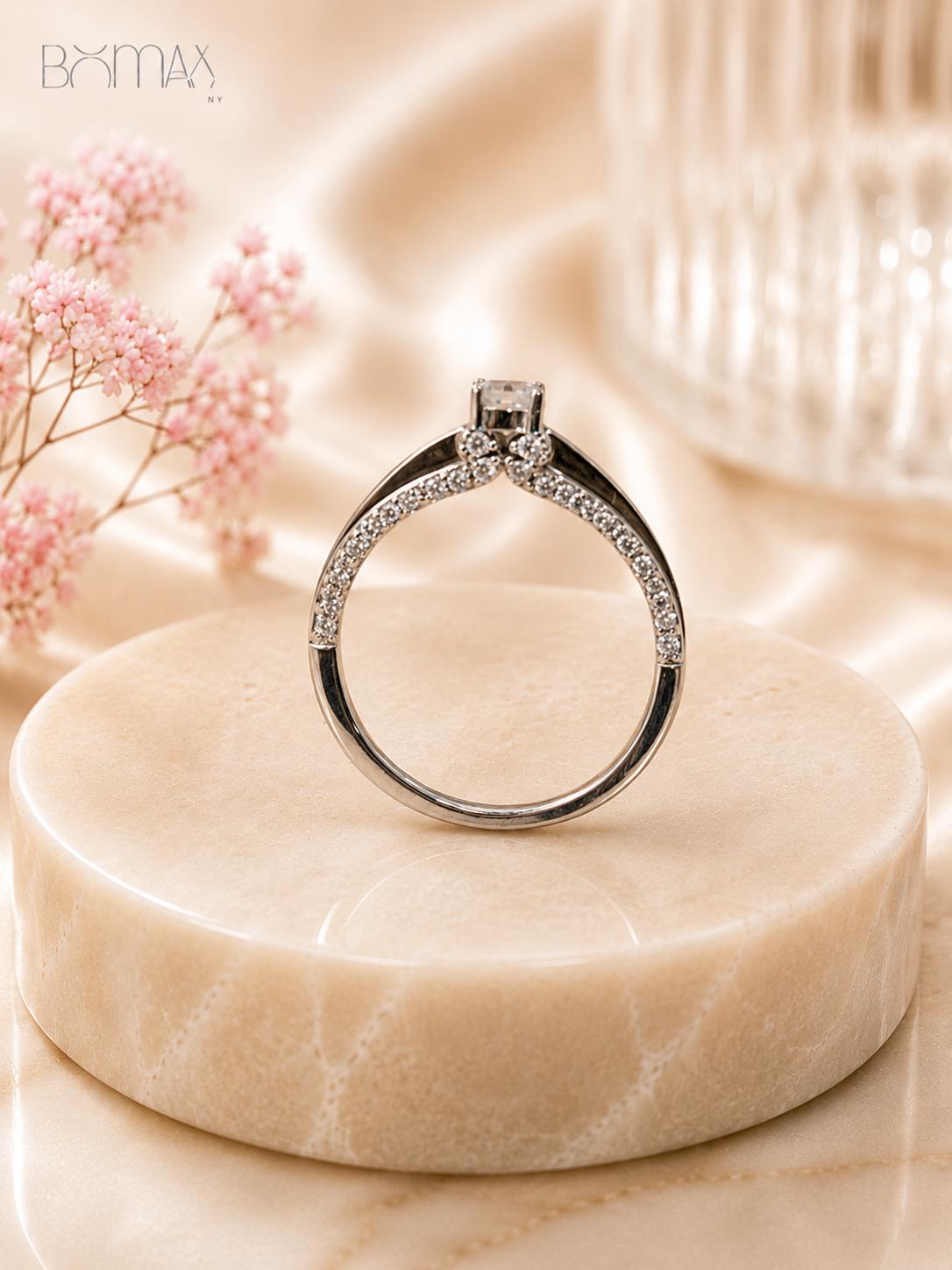 Silver Promise Solitaire Ring