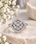 Floral Halo Ring