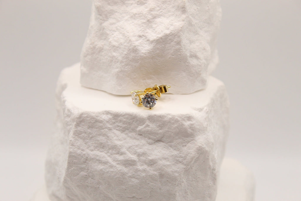 Classic Solitaire Stud Earrings