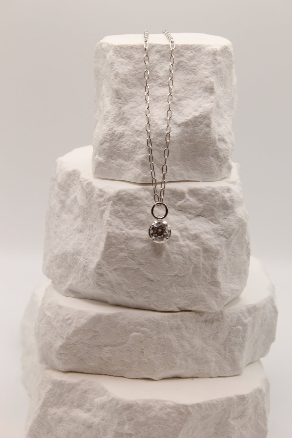 Classic Solitaire Lab Diamond Necklace