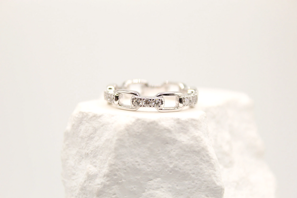 Stackable Vermeil Gold Diamond Rings