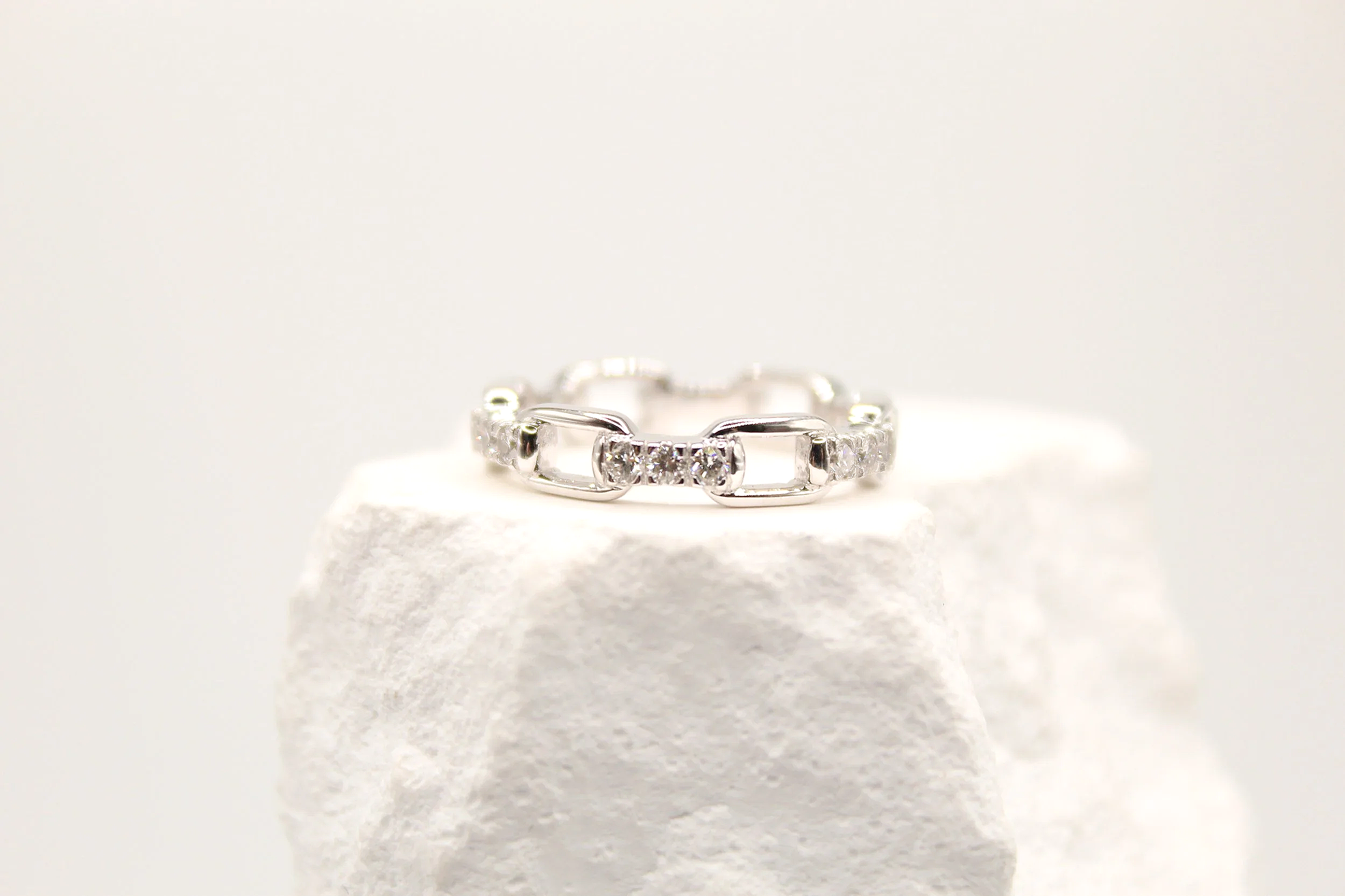 Stackable Vermeil Gold Diamond Rings