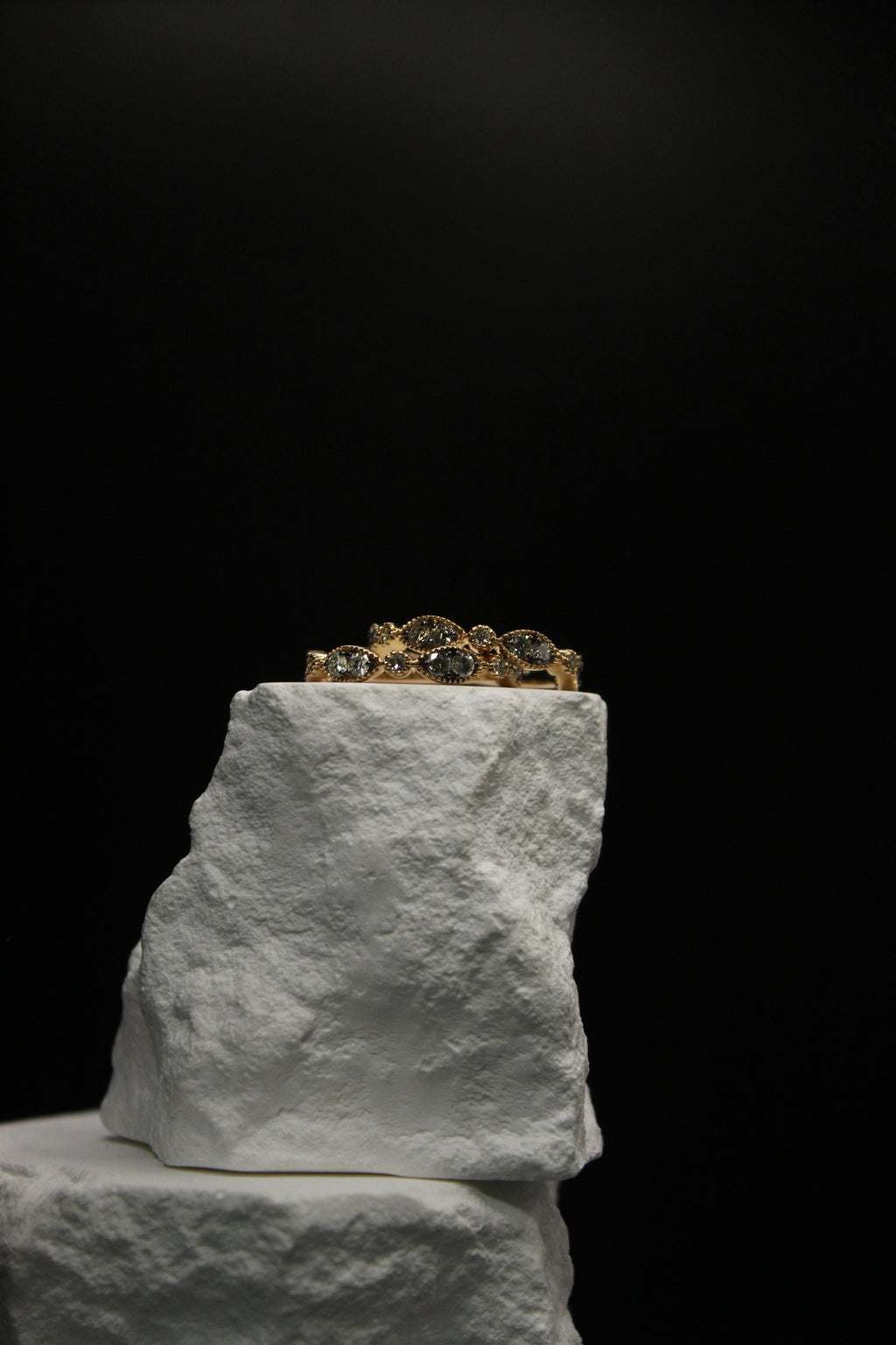 Golden Dew Marquise Ring