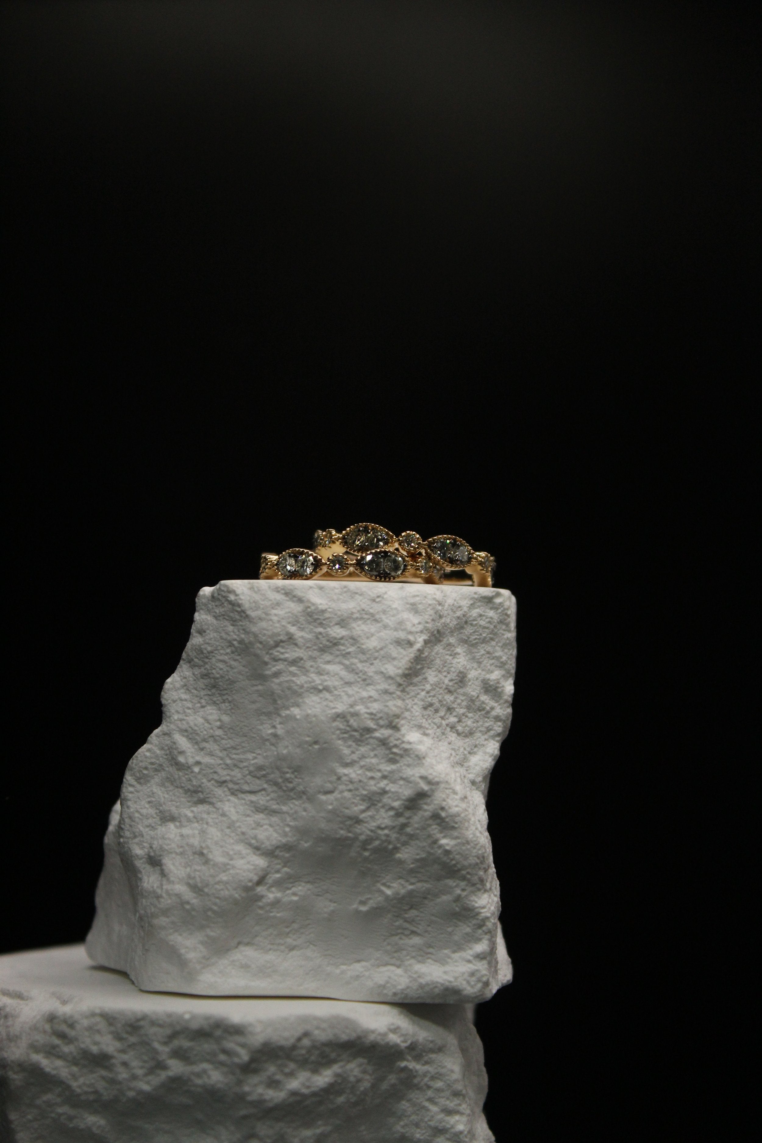 Golden Dew Marquise Ring