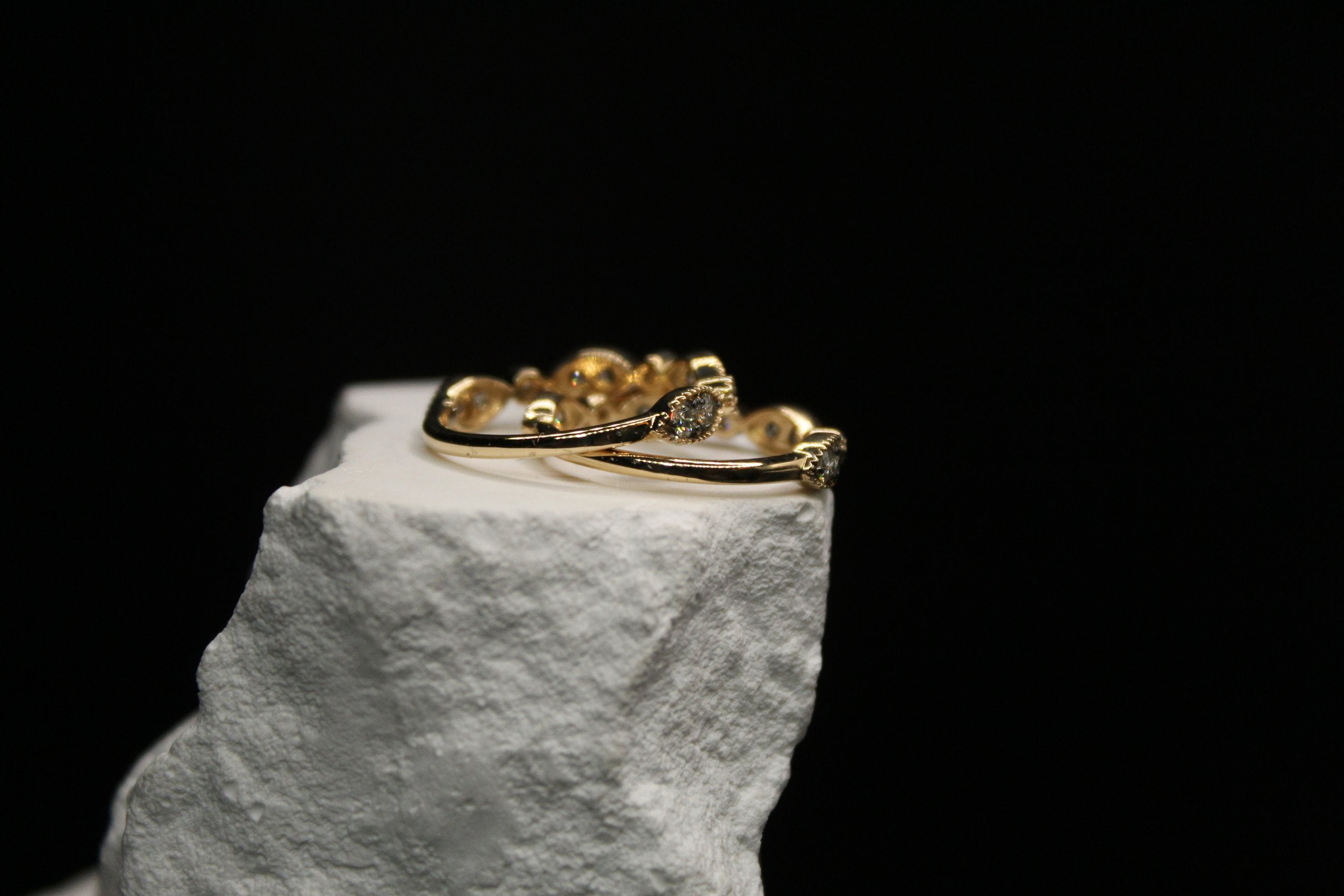 Golden Dew Marquise Ring