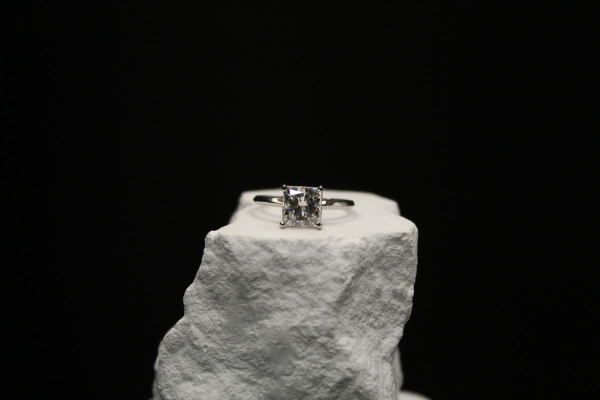 Platinum Princess Diamond Ring