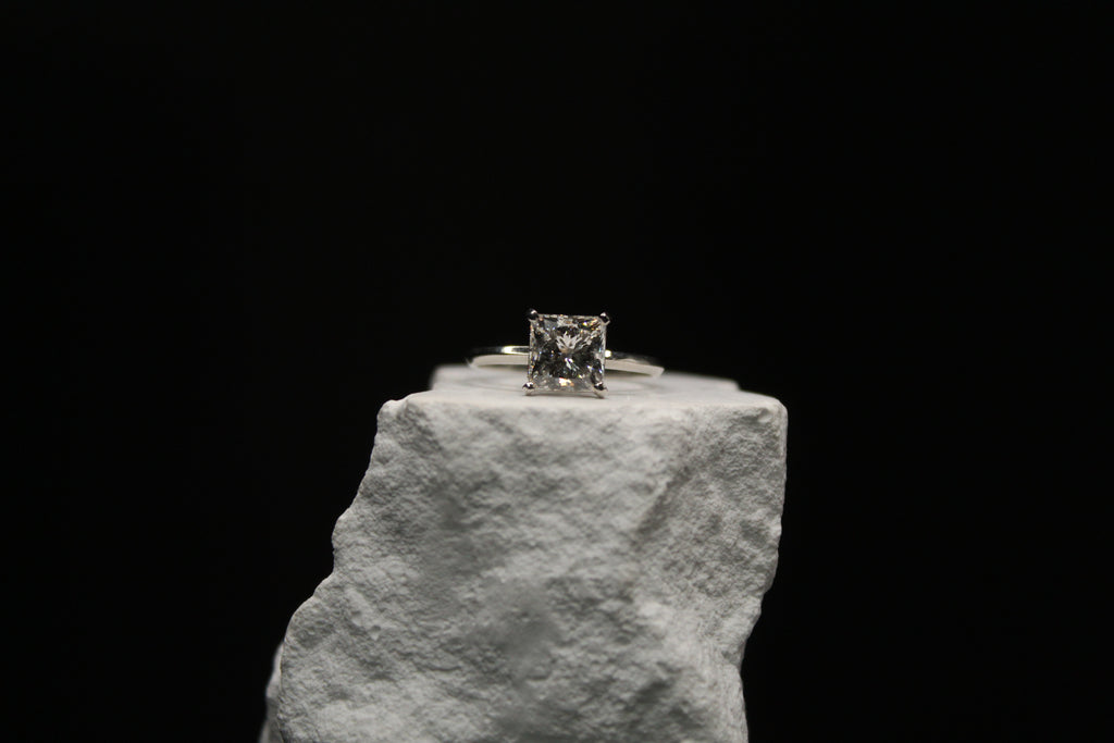 Platinum Princess Diamond Ring